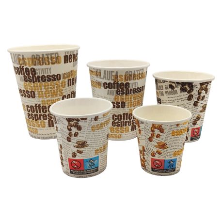 Vasos de papel Café Ø 90mm 480ml (16Oz) (1.000 uds)