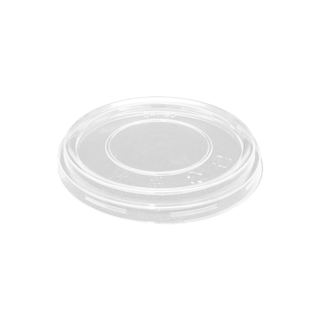 Tapas plana cerrada exterior Ø 117mm PET Ultratransparente(500 uds)