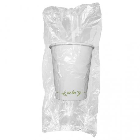 Vasos de papel Embolsado Individual Ø 80mm 240ml (8Oz) (1.000 uds)