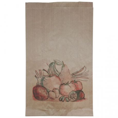 Bolsa de Papel Frutería Antihumedad 20 + 9 x 36cm (500 uds)