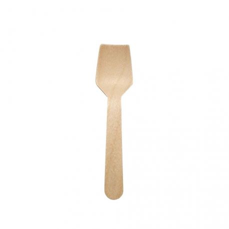 Cucharilla helado de madera encerada 95mm (10.000 uds)