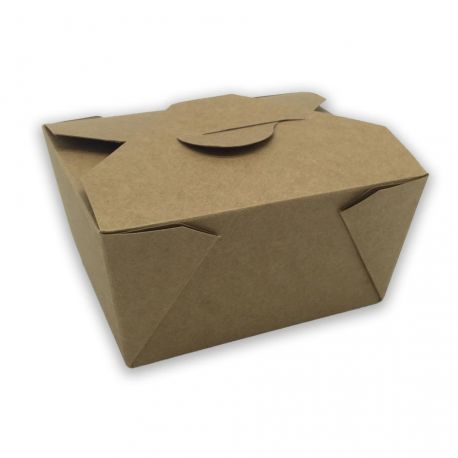 Caja Take Away Kraft 113 x 90 x 63mm (450 uds)