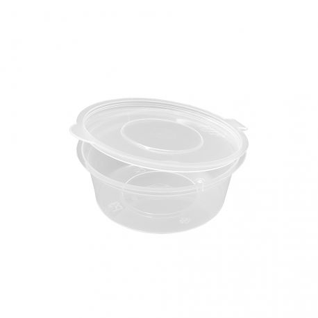 Envases para salsas PP inyectado con tapa bisagra 90ml (1.000uds)