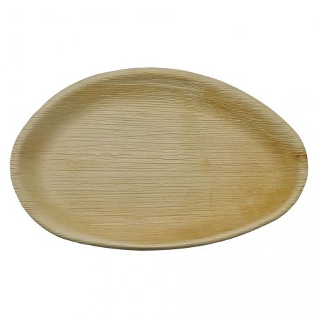 Platos de hoja de Palma Ovalados 260 x 160mm (100 uds)