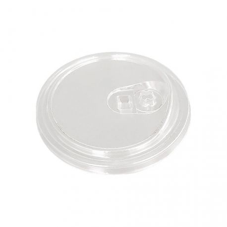 [TAVAPE000048] Tapas plana strawless Ø 98mm PET Ultratransparente (1.000 uds)