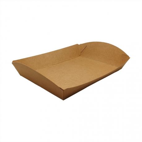 [ERPAMU000309] Barqueta Kraft Antigrasa 220 x 155 x 40mm (250 uds)