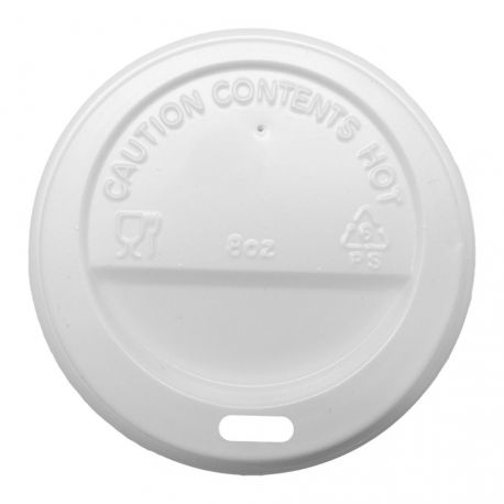 [TAVAPA000048] Tapas ECO vasos 8 Oz Blancas Ø 80mm (1.000 uds)