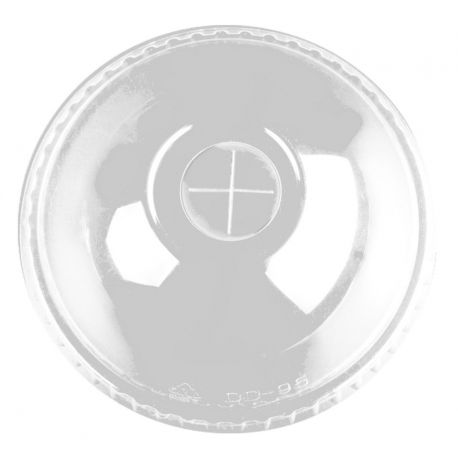 [TAVAPE000044] Tapas cúpula con cruz Ø 92mm PET Ultratransparente (1.000 uds)