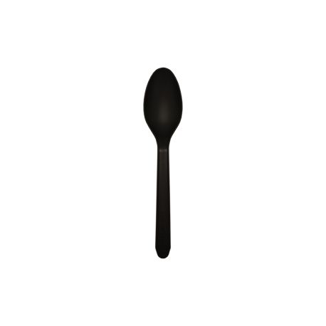 [CUCPLA000042] Cuchara postre CPLA Negra 125mm (2.000 uds)