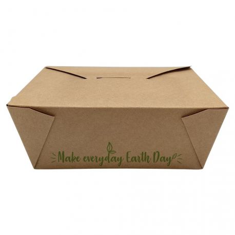 [ERPAMU000184] Envases Take-Away 113 x 90 x 63mm "Make everyday earth day" (450 uds)