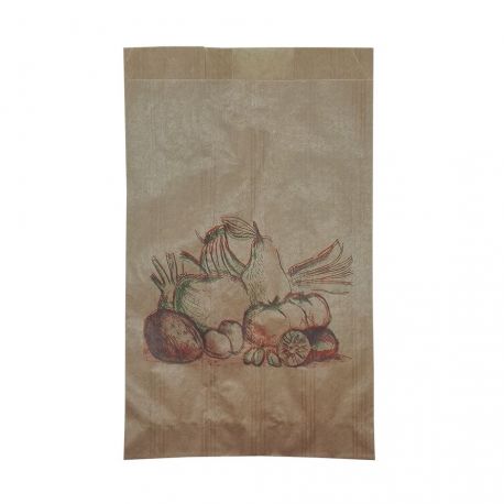 [BOPAME000018] Bolsa de Papel Frutería Antihumedad 14 + 9 x 25cm (1.000 uds)