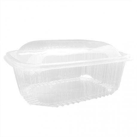 [ERPEOV000029] Tarrinas Ovaladas rPET Tapa alta 1500ml 225 x 185 x 97mm (200 uds)