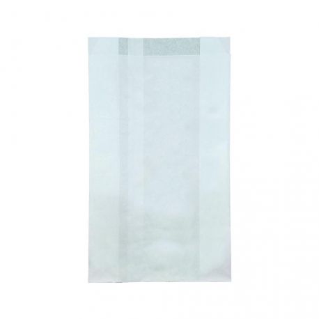 [BOPABO000008] Bolsa blanca de Papel Bollería / Panadería Multiuso 14 + 6 x 25cm (1.000 uds)