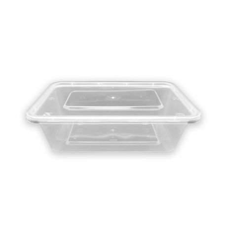 [ERPPIN000003] Envase Transparente PP inyectado 650ml 170 x 118 x 50mm (300 uds)