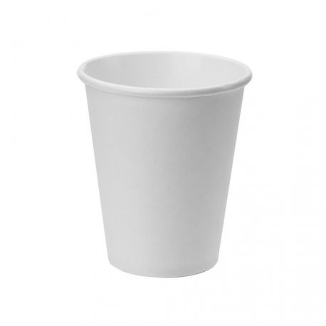 [VAPACA000080] Vasos de papel Blancos Ø 80mm 240ml (8Oz) (1.000 uds)